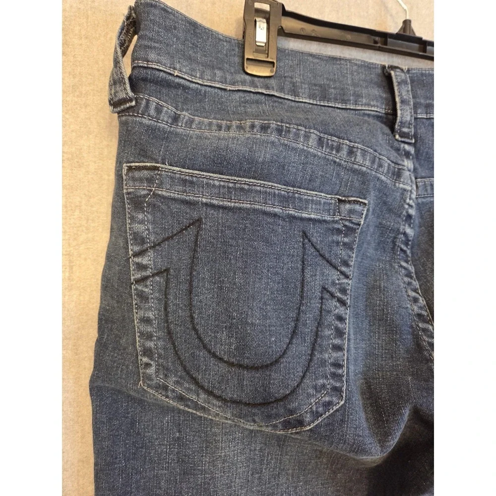 True Religion Jeans Men's 36x34 Rocco Relaxed Skinny Stretch‎ No Flap Whiskers